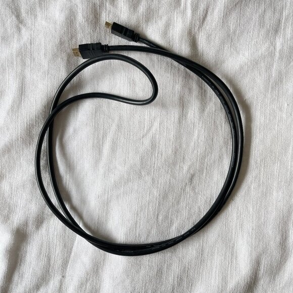 Black 72” HDMI Cable Cord - Picture 3 of 4